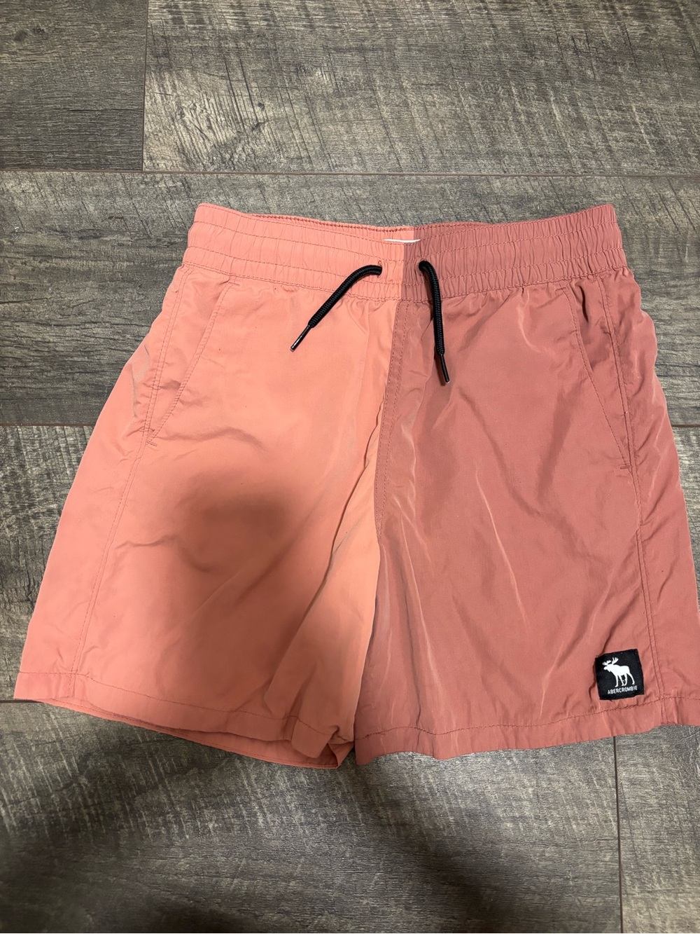 Abercrombie kids Two-Tone Coral Drawstring Swim Short